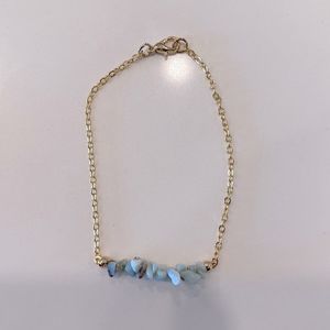 ✨NEW✨ Mix Turquoise Gemstone With Gold Chain Bracelet